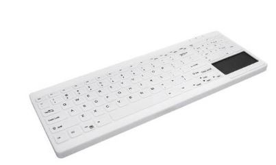 Hygiene Compact Ultraflat Touchpad Keyboard with NumPad Fully Sealed Watertight CH-Layout