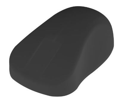 Wireless Hygiene Mouse IP68 with Scroll Sensor Fully Sealed Watertight USB Black