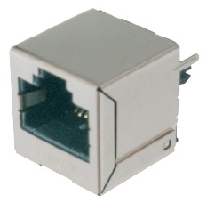 8 pol. Löt gerade, CAT5, 6µ" Au