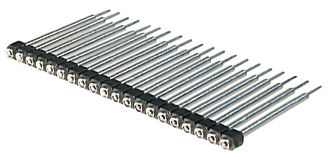 20 pol. Löt ger. Pin 25,9 mm 2,54/einreihig verz.
