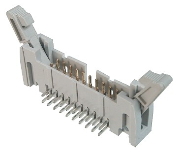 10 pol. Löt 2,54x2,54 abgewink.o.Ver-Clip GS III