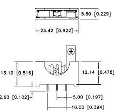 Batteriehalter vertikal für CR2032