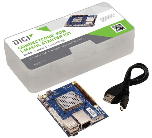 ConnectCore 6UL Starter Development Kit, 87x63mm, 256MB NAND, 256MB DDR3