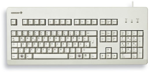 CHERRY Keyboard USB+PS/2 hellgrau GB Layout