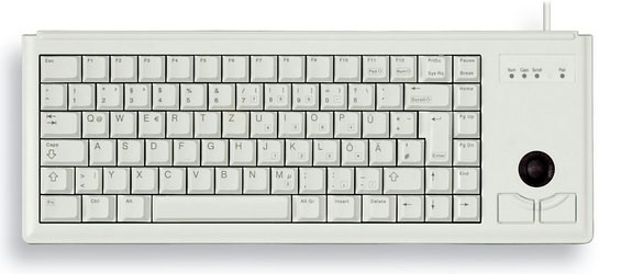 CHERRY Keyboard COMPACT TRACKBALL PS/2 hellgrau GB Layout