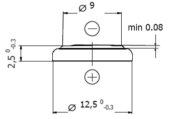Lithium-Batterie 3V/48mAh Bulk