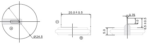 Lithium-Batterie 3V/550mAh