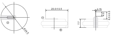 Lithium-Batterie 3V/850mAh