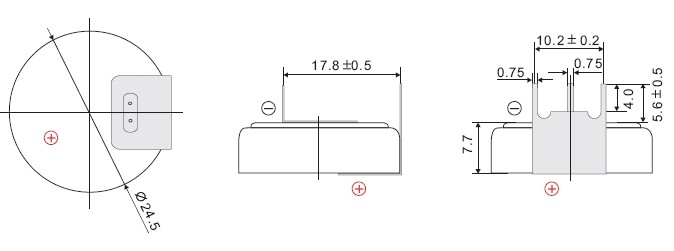 Lithium-Batterie 3V/850mAh
