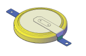 CR20450L-A2450L EEMB Lithium-Batterie 3V/580mAh low temp operating -40+70°C with pads