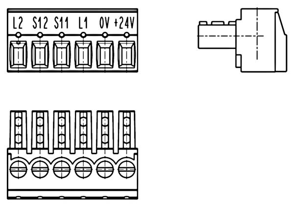 PC-Schraubklemme, anreihbar, 06 pol., RM 3.81mm