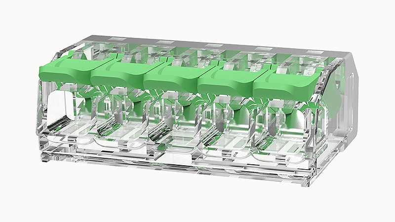 spring terminal blocks, 32A, 450V pitch 5.6mm