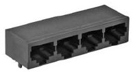 RJ45 side entry, pcb jack 10 pol
