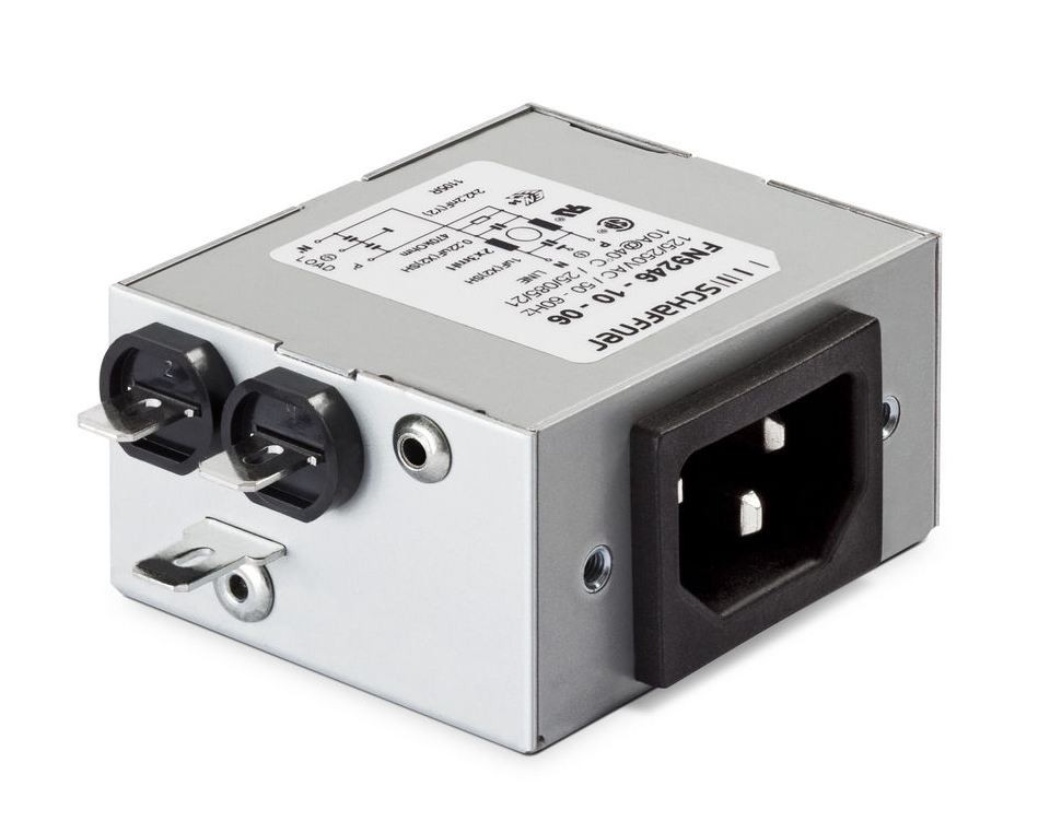 IEC High Performance 250VAC, 6A, Faston, Rear Mounting