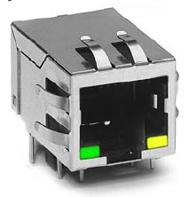 THT 1X1 Tab down 10/100, similar to J0011D21B