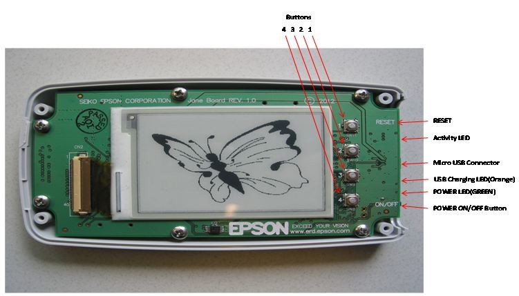 EPD Demo Board mit 2" PDI Display