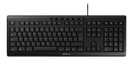 CHERRY Keyboard STREAM USB Ultra silent schwarz FR Layout