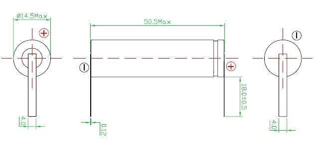 Lithium-Ion Zelle 3.7V 800mAh mit Lötfahnen