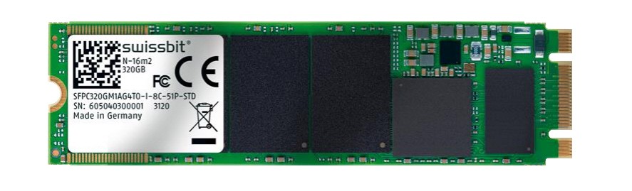M.2 PCIe SSD N-16m2 160GB, 3D pSLC, 0°..+70°C