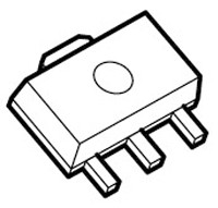 NJM78L05UA 3 Terminal Positive Voltage Reg. SOT-89 pb-free T&R