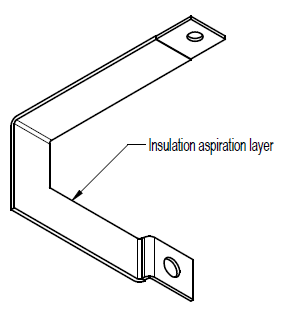Copper 1.5x20mm laminated, L=98mm