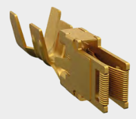 Drahtfederflachbuchse 2 Pkt. 2.8 mm, Crimp
