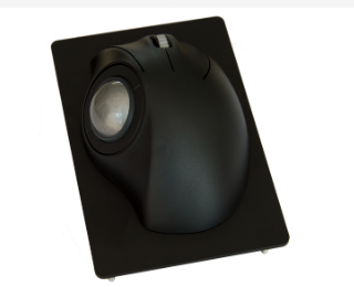 Ergonomical 38 mm panel mount trackballs