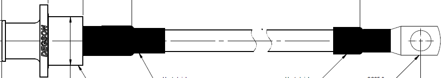 black, 25 mm², 4 AWG, 1500V, -40°C ~ +125°C, 225mm