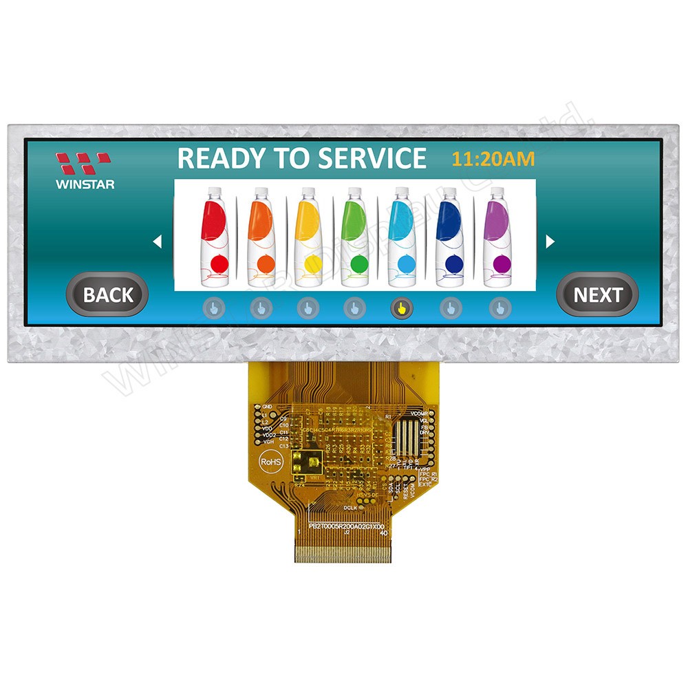 TFT 5.2" Panel 850cd/nits, O-Film, white LED, High Brightness, Transmi, Weitwinkel, 480xRGBx128