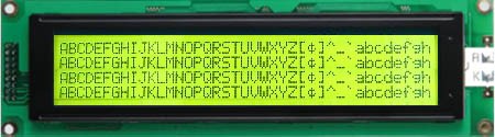 40x4 Y/G LED STN Transfl WT 6:00 EN/EU