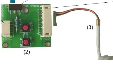 PS2 output cable to Molex 8 way connector, 1.6m