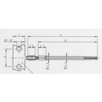 MINI SNAP Stift gestanzt ø 0.7 mm