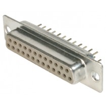 37 pol. Löt gerade PCB, Gehäuse verzinnt, GS III