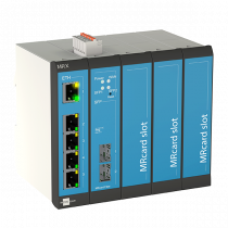 INSYS icom MRX5 Fiber, modularer SFP-Router, VPN, 5x Ethernet 10/100BT 2x DI, 3x Erweiterungs-Slots