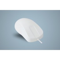 Hygiene Mouse with Scroll Sensor Fully Sealed Watertight USB White IP68