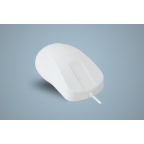 Hygiene Mouse with Scroll Sensor Fully Sealed Watertight USB White IP68