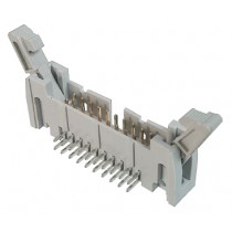 50 pol. Löt 2,54x2,54 abgewink. o.Ver-Clip GS III