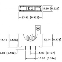 Batteriehalter vertikal für CR2032