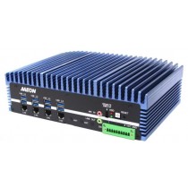 Fanless Embedded Box PC.Intel 12th Ge.DDR5 4800MHz Slot x2.HDMI x2, DP x2.GbE x3, 2.5GbE x1.DC12-24V