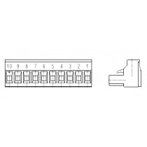 PC-Schraubklemme, anreihbar, 10 pol., RM 5.00mm