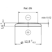 Lithium-Batterie 3V/25mAh, Bulkversion