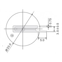 Lithium-Batterie 3V/150mAh mit Tabs