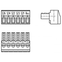 PC-Schraubklemme, anreihbar, 06 pol., RM 3.81mm