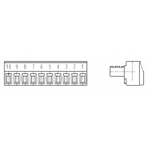 PC-Schraubklemme, anreihbar, 10 pol., RM 3.50mm