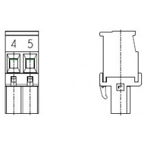 PC-Schraubklemme, anreihbar, L, 02 pol. RM 5.00mm