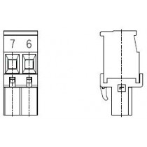 PC-Schraubklemme, anreihbar, L, 02 pol. RM 5.00mm