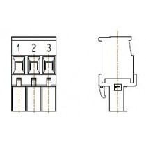 PC-Schraubklemme, anreihbar, L, 03 pol. RM 5.00mm