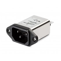 IEC HP 250VAC, 10A, Faston, Wide Flange