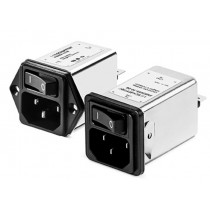 IEC with Dual Pole Switch 250VAC, 10A, 