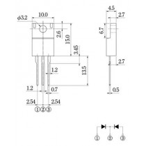 Schottky Diode 40V 10A FTO-220G